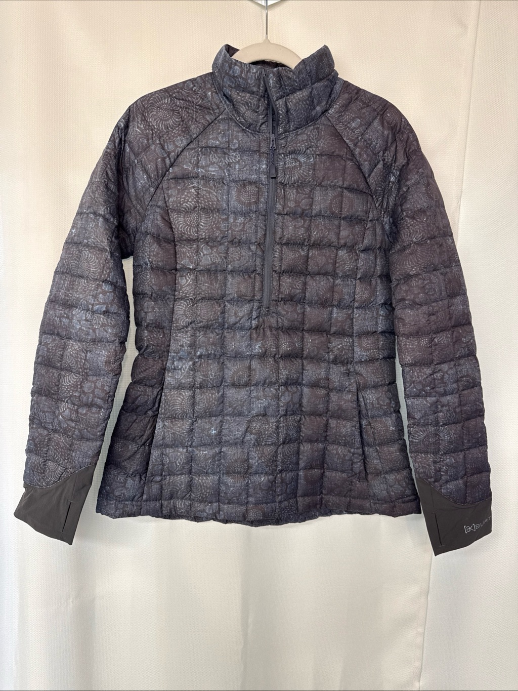 Burton Ak Baker Lite Down Jacket Women Sz M Blue Gray Puffer Packable Quilted — image 2 of 8